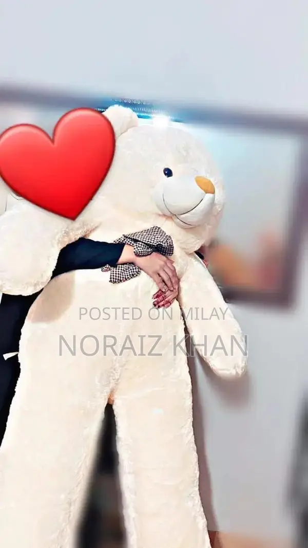 Large Soft White Teddy Bear Plush Stuffed Animal Toy