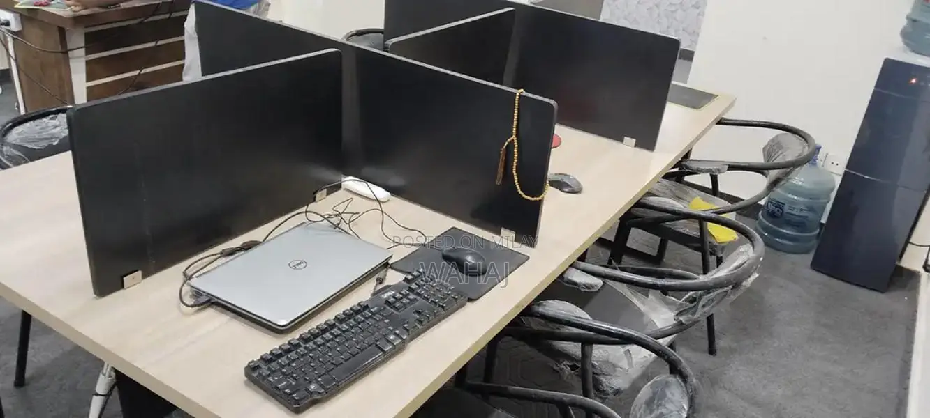Modern Office Table with 6 Matching Chairs
