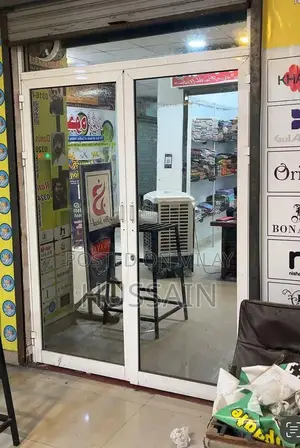 Photo - White Aluminum Door - 6 Foot Width, 8 Foot Height