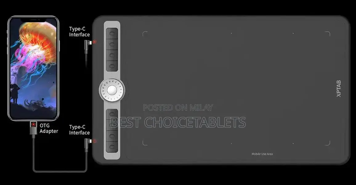 Professional Digital Art Graphic Tablet with 16K Pressure Sensitivity