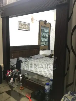 King Size Bedroom Set with Bed Frame, Side Table, and Dresser