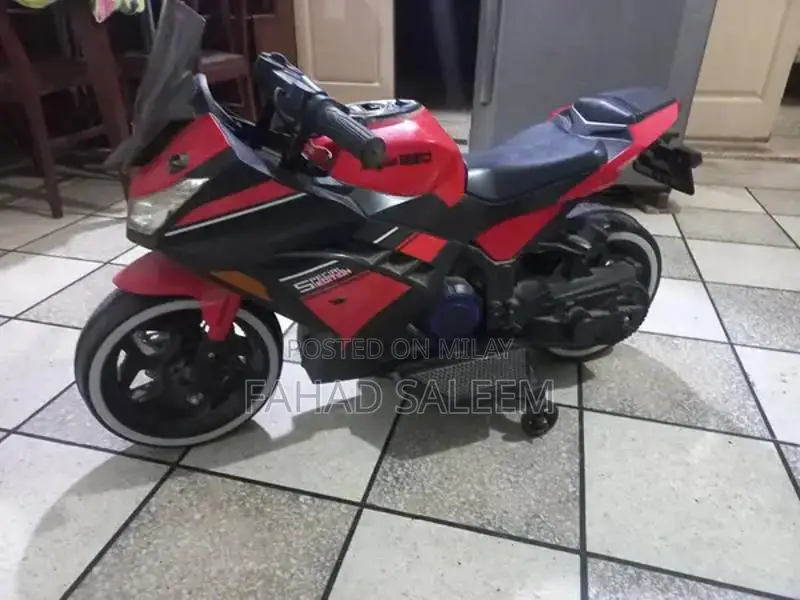 Kids Battery-Operated Ninja 250 Ride-On Bike