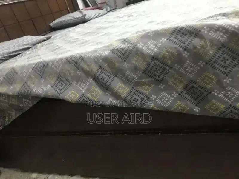 King Size Bedroom Set with Bed Frame, Side Table, and Dresser