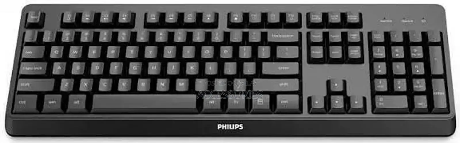 High-Quality Philips Computer Keyboard with Silent Clicks