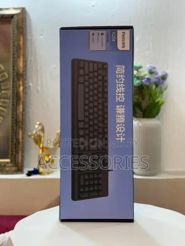 High-Quality Philips Computer Keyboard with Silent Clicks