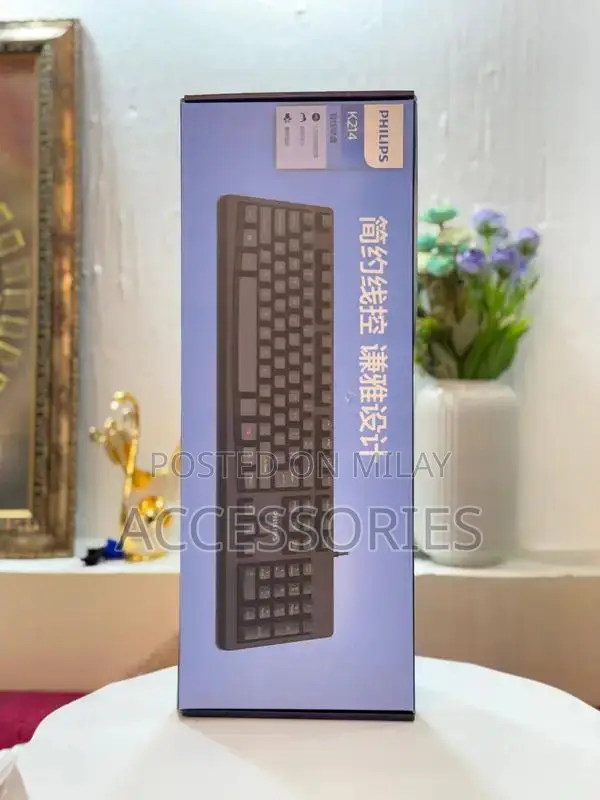 High-Quality Philips Computer Keyboard with Silent Clicks