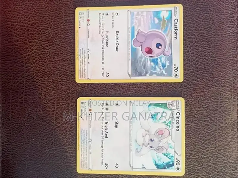 Original Pokemon Trading Card Collection with Energies and Holo Card