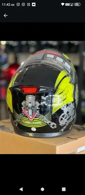 Photo - Premium Black Full Face Motorcycle Helmet - Safety & Style