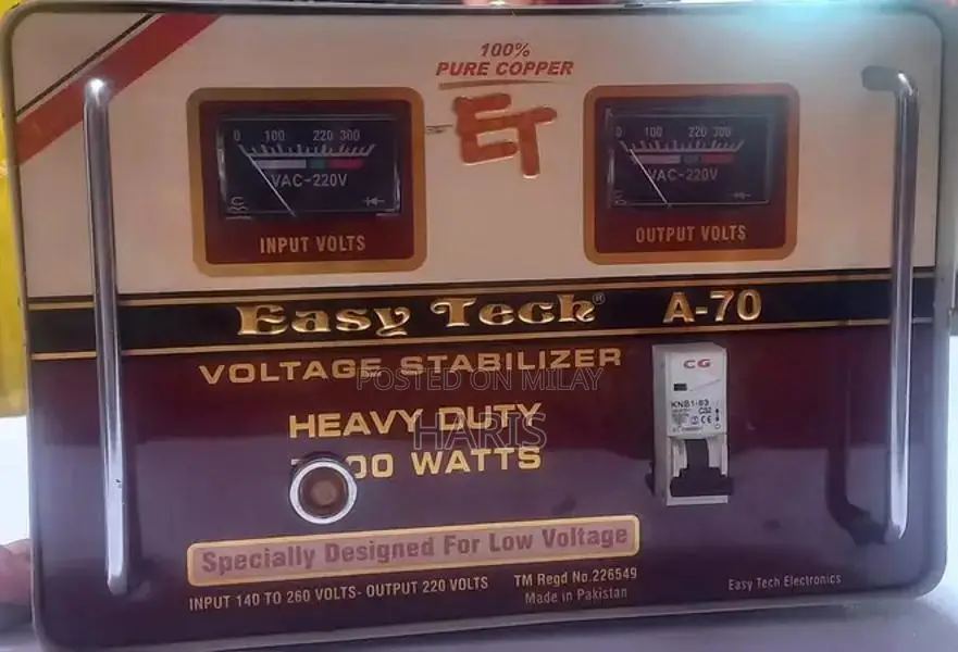 Easy Tech A-70 Stabilizer - 7000 Watts Heavy Duty Power Solution