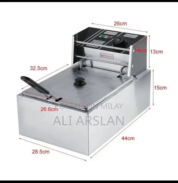 Commercial Single Electric Deep Fryer - Stainless Steel French Fry Mak