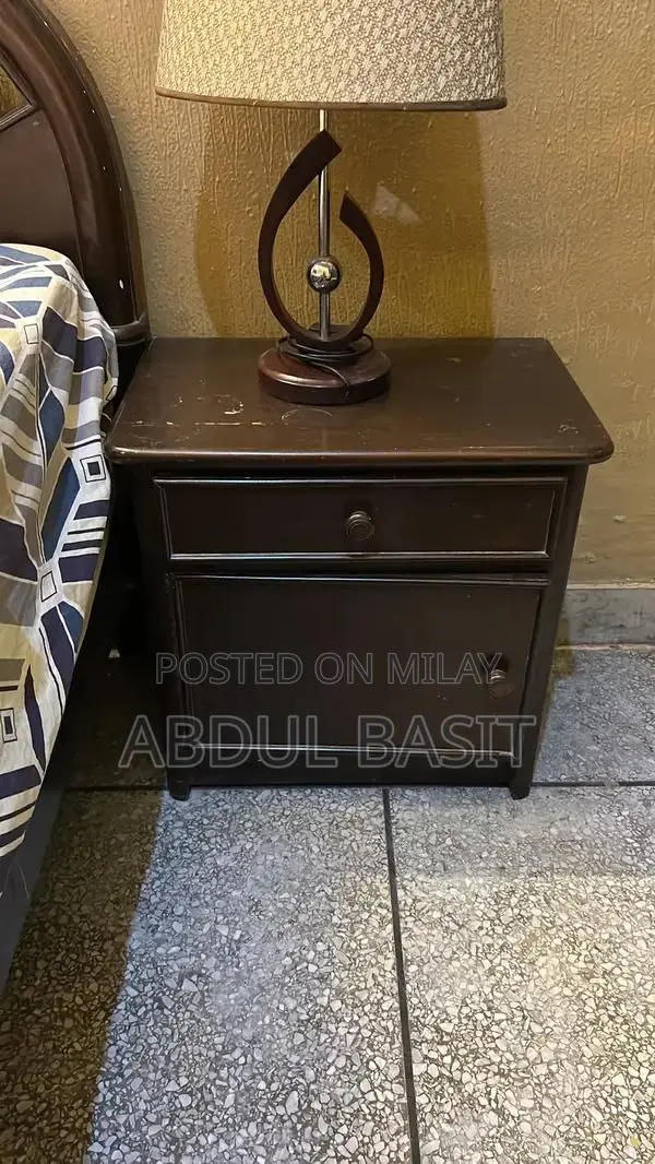 Complete Bedroom Set: Bed Frame with Mattress and Nightstands