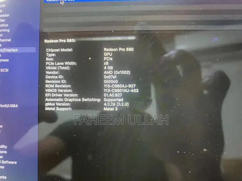 MacBook Pro 15-inch 2017 Touch Bar Intel Core i7 Laptop