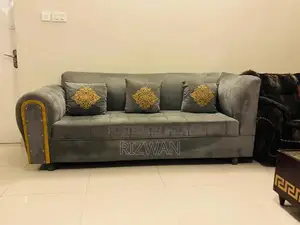 Photo - L Shape Sofa Set with 5-Seater and Center Table