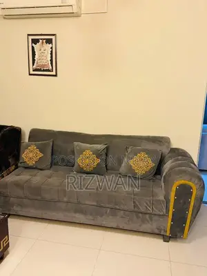 L Shape Sofa Set with 5-Seater and Center Table