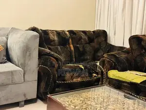 L Shape Sofa Set with 5-Seater and Center Table