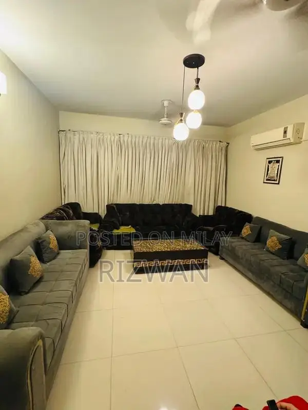 L Shape Sofa Set with 5-Seater and Center Table