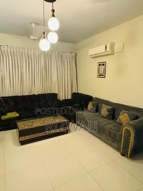 L Shape Sofa Set with 5-Seater and Center Table