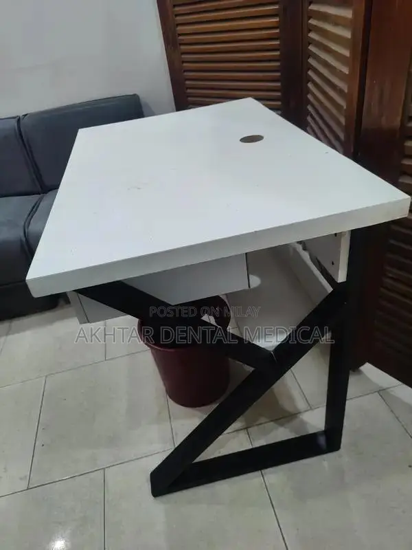 Office Computer Table with Two Sofas Set