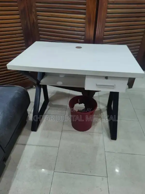 Office Computer Table with Two Sofas Set