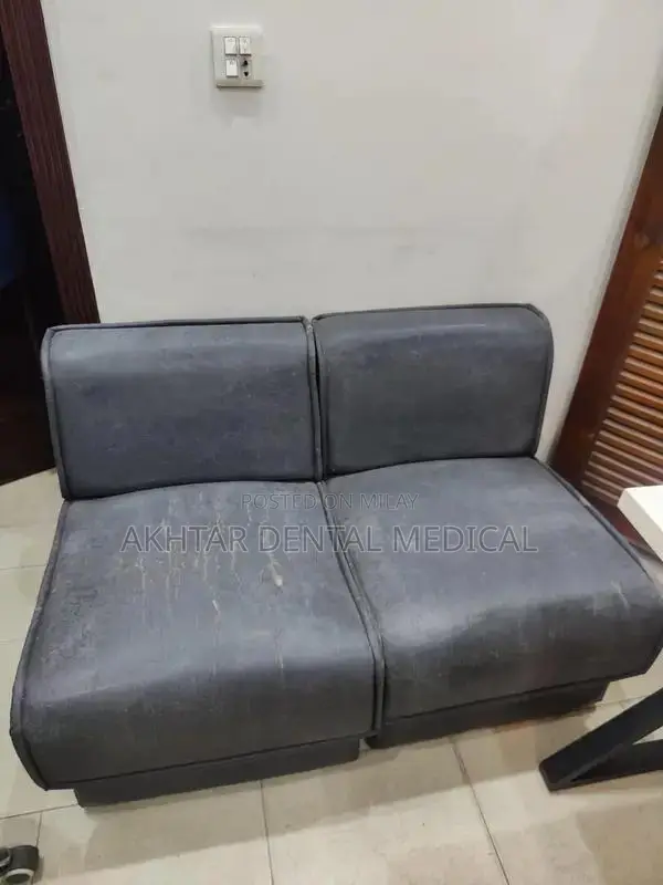 Office Computer Table with Two Sofas Set