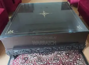 Photo - Dark Brown Wooden 8-Seater Dining Table with Drawers