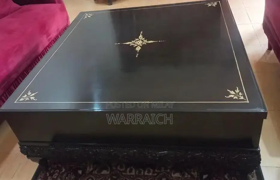 Dark Brown Wooden 8-Seater Dining Table with Drawers