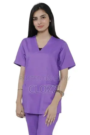 Women's Medical Scrubs Set - Professional V-Neck Uniform