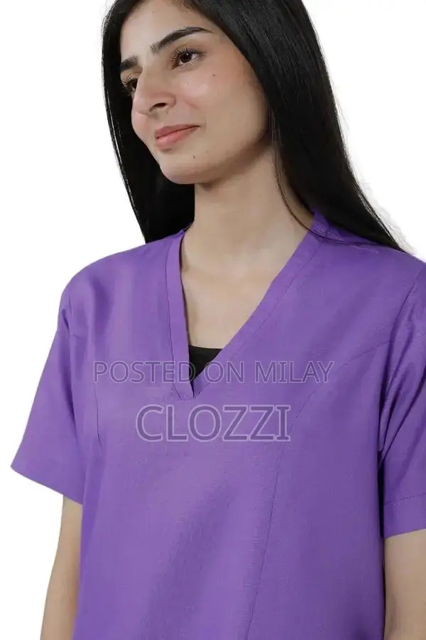 Women's Medical Scrubs Set - Professional V-Neck Uniform