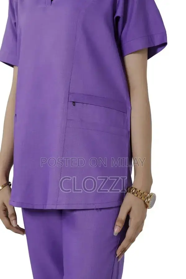 Women's Medical Scrubs Set - Professional V-Neck Uniform