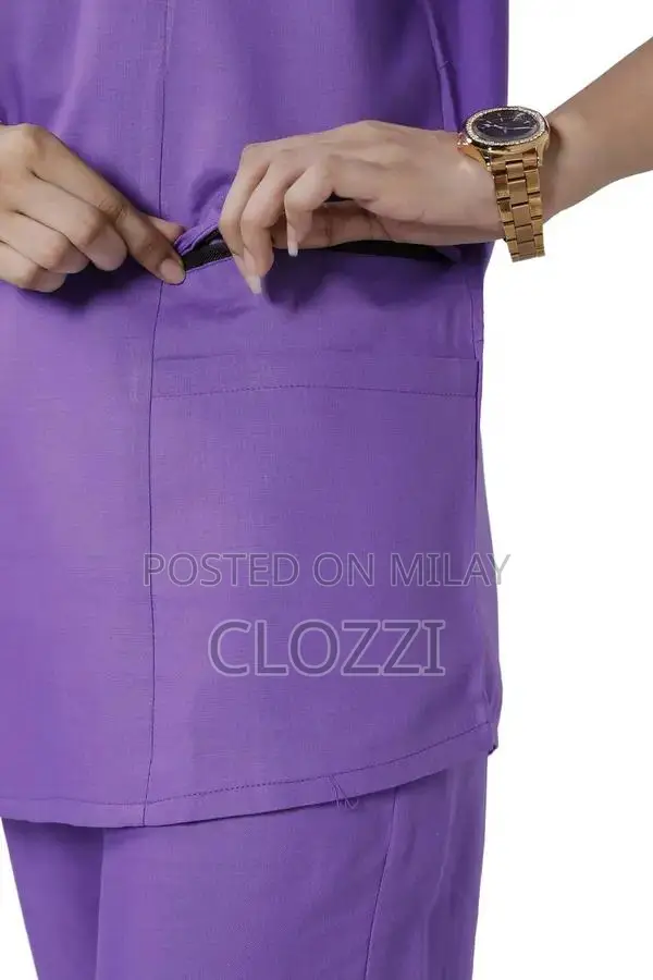 Women's Medical Scrubs Set - Professional V-Neck Uniform