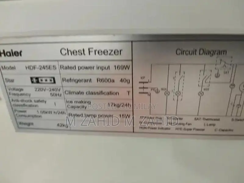 Haier Single Door Freezer - Original Condition