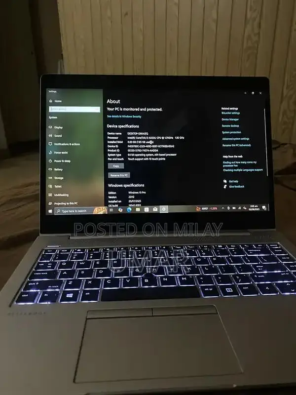 HP EliteBook Touchscreen Laptop Core i5 8th Gen