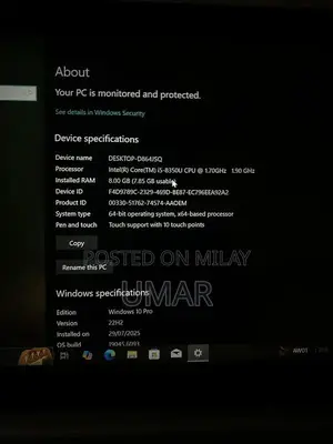 HP EliteBook Touchscreen Laptop Core i5 8th Gen