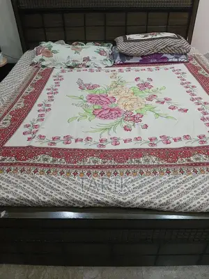 Photo - Wooden King Size Bed Frame - Excellent Condition