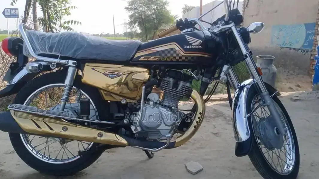 CG 125 Gold Edition Motorcycle - Classic Single Cylinder Bike