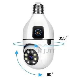 Photo - WiFi Dual Lens E27 Bulb Security Camera - Smart Home Surveillance
