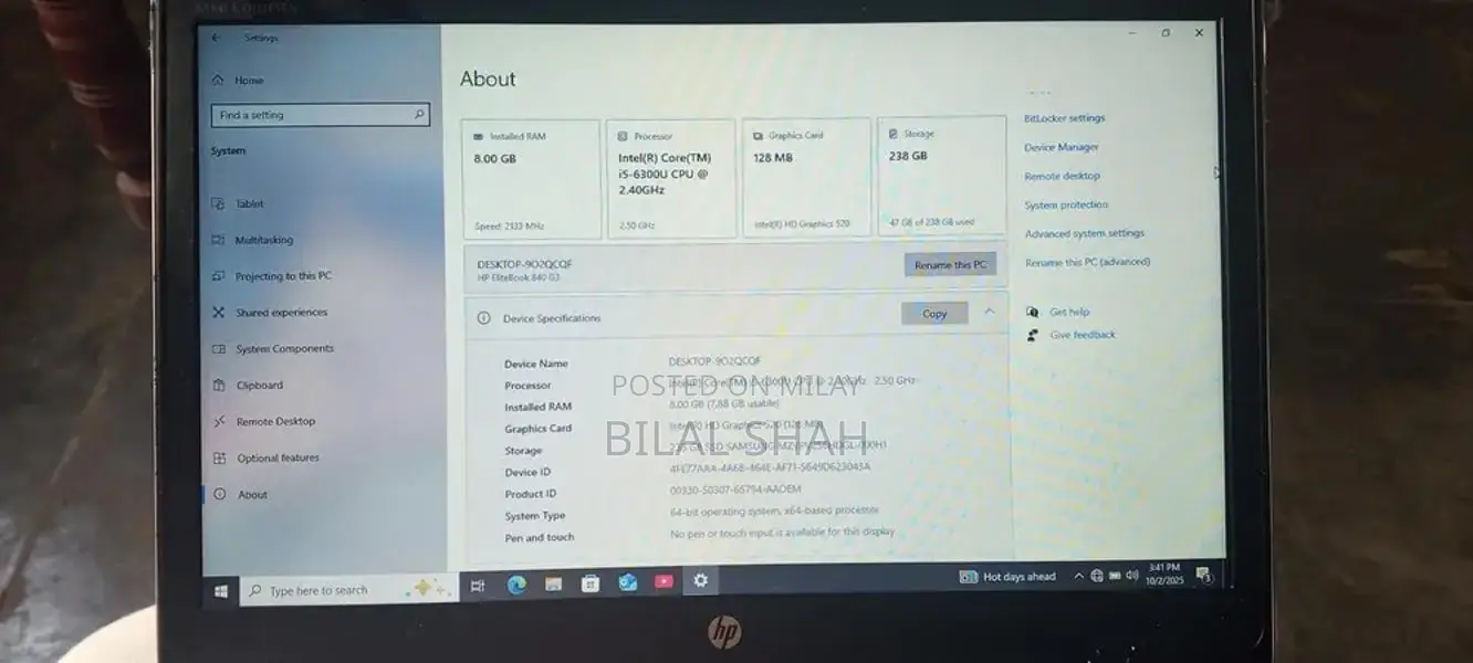 HP EliteBook Laptop Professional Business Notebook