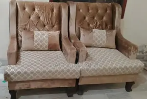 Golden 7-Seater Sofa - Lightly Used Living Room Furniture