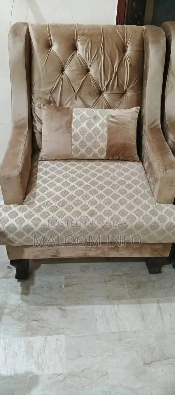 Golden 7-Seater Sofa - Lightly Used Living Room Furniture