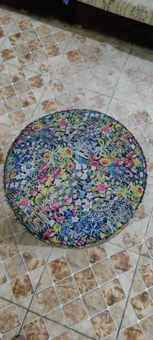 Velvet Ottoman Set - 4 Comfortable Plush Footstools