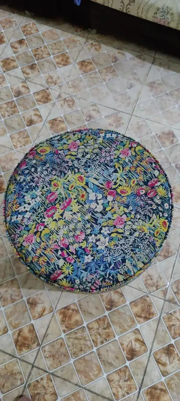 Velvet Ottoman Set - 4 Comfortable Plush Footstools