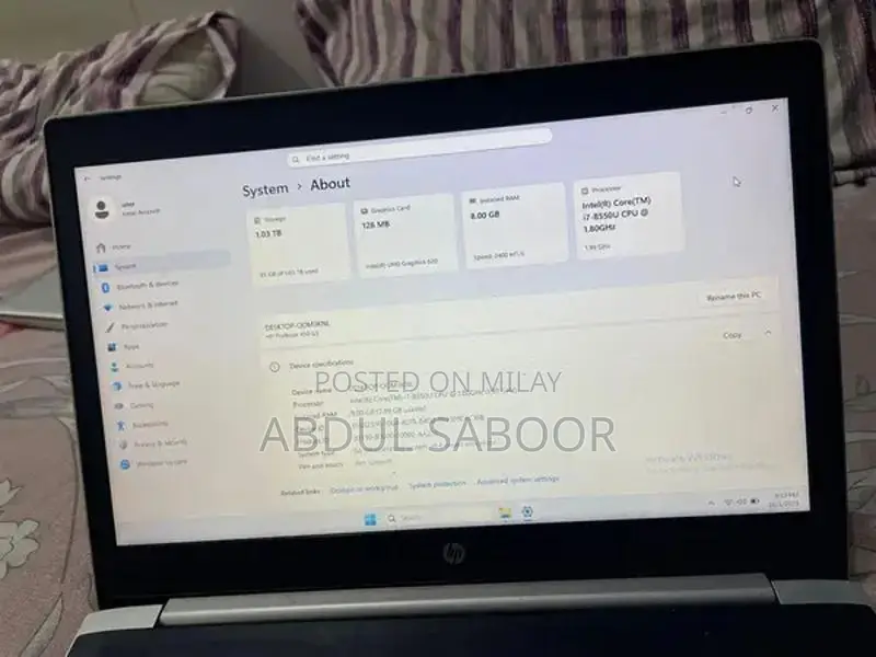 HP ProBook 450 G5 Business Laptop with Intel Core i7