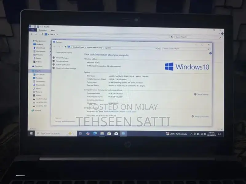 Core i7 8Gen Hp Pro Book