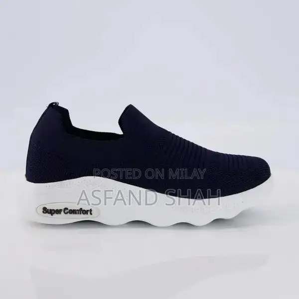 men,s casual jersey knit sneakers (blue) -614