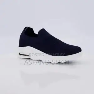 men,s casual jersey knit sneakers (blue) -614