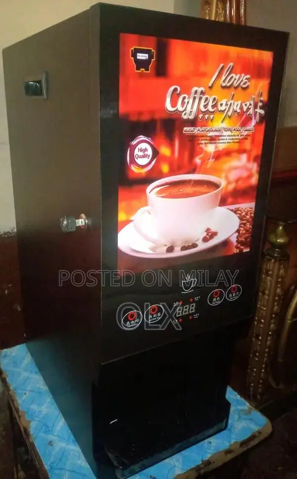 Tea and Coffee Vending Machine (Free Delivery + Free Botel & Premixes)