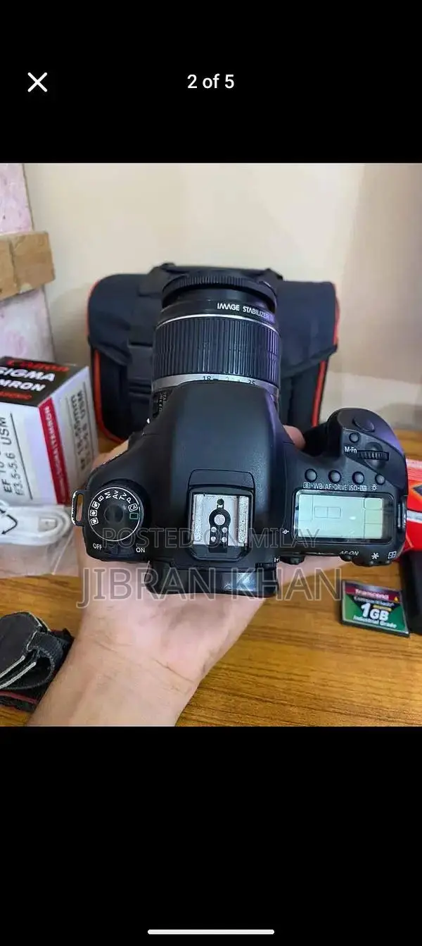 Canon 7D DSLR Camera with 1GB CF Card and Accessories