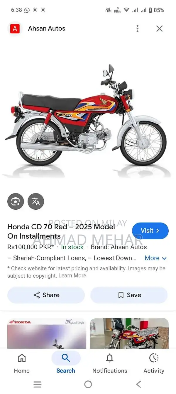 Honda CD 70 Motorcycle - 2025 Model Compact Urban Commuter