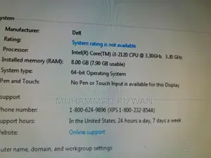 i3 2nd Genration 8GB Ram / 500GB Hard Drive