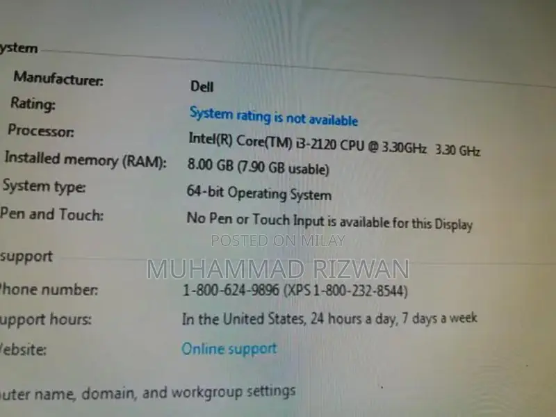 i3 2nd Genration 8GB Ram / 500GB Hard Drive